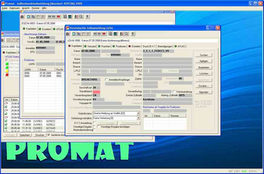 MSZoll Zollsoftware und ATLAS Software